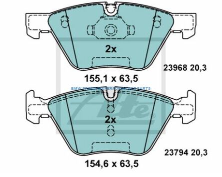 ATE KLOCKI HAMULCOWE CERAMICZNE PRZÓD BMW 3 E90 E91 E92 E93 X1 Z4