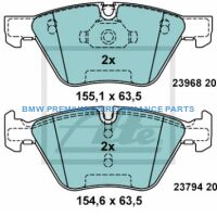 ATE KLOCKI HAMULCOWE CERAMICZNE PRZÓD BMW 3 E90 E91 E92 E93 X1 Z4