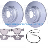  HELLA TARCZE I KLOCKI HAMULCOWE PRZÓD BMW SERII 1 (E82),1 (E81), 3 (E92), 3 (E90), 3 (E93),  3 (E91), X1 (E84)