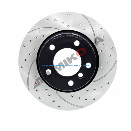 MIKODA BMW SERIA 1, 2, X1, X2 TARCZE HAMULCOWE PRZÓD GT NACINANE I NAWIERCANE