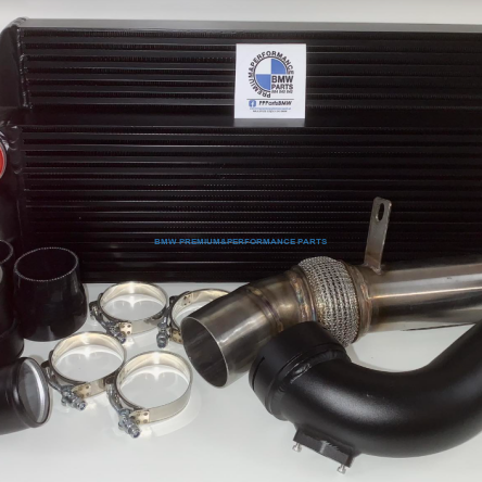 ZESTAW INTERCOOLER  F07 / F10 / F11 / F06 / F12 / F13 / F15 / F16 + DOWNPIPE + CHARGPIPE N55