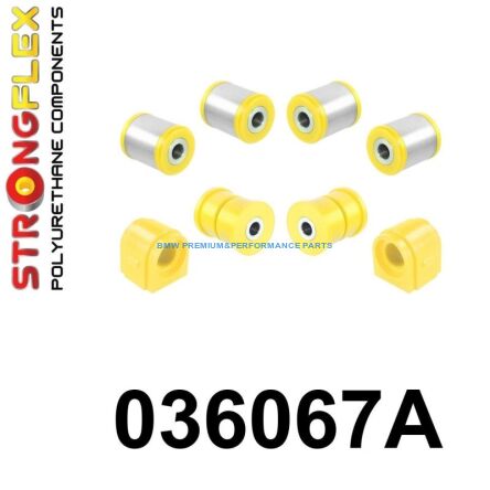 STRONGFLEX ZESTAW ZAWIESZENIA TYLNEGO SPORT BMW SERIA 2, 3, 4 F22 F23 F30 F31 F34 F32 F33 F36 M2 M3 M4