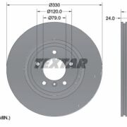 TEXTAR PRO+ TARCZE HAMULCOWE BMW 1 3 X1 PRZÓD 330X24MM