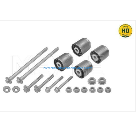 MEYLE HD TULEJE WEWNĘTRZNE WAHACZA TYLNEGO DOLENGO ZE ŚRUBAMI BMW 5 E60 E61 6 E63 E64 7 E65 E66 E67 X5 E53