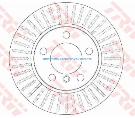 TRW TARCZE HAMULCOWE BMW 1 F20 F21 2 F22 F87 F22 PRZÓD 284X22 MM
