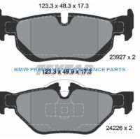 TEXTAR Q+ KLOCKI HAMULCOWE TYŁ BMW 1 E81 E82 E87 E88 3 E90 E91 E92 E93 X1 E84