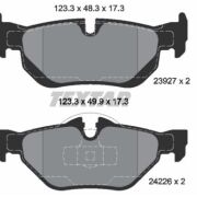 TEXTAR Q+ KLOCKI HAMULCOWE TYŁ BMW 1 E81 E82 E87 E88 3 E90 E91 E92 E93 X1 E84