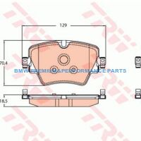 TRW KLOCKI HAMULCOWE PRZÓD BMW 2 5 X1 X2