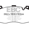 EBC KLOCKI PRZÓD BMW SERIA X5, X6 YELLOWSTUFF - 3