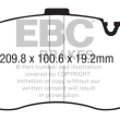 EBC KLOCKI PRZÓD BMW SERIA X5, X6 YELLOWSTUFF - 2