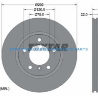 TEXTAR PRO + TARCZE HAMULCOWE BMW 1 E81 E82 E87 E88 3 E90 PRZÓD 292X22