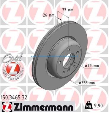 ZIMMERMANN BMW SERIA 1 TARCZE HAMULCOWE PRZÓD PREMIUM GŁADKIE