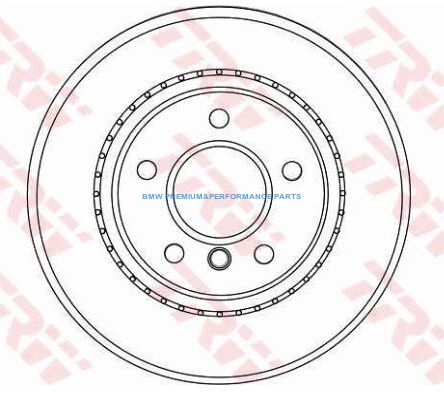 TRW PRO TARCZE HAMULCOWE BMW 1 3 TYŁ 300X20MM