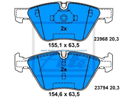 ATE KLOCKI HAMULCOWE PRZÓD BMW 3 E90 E91 E92 E93 X1 Z4