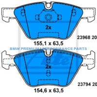ATE KLOCKI HAMULCOWE PRZÓD BMW 3 E90 E91 E92 E93 X1 Z4