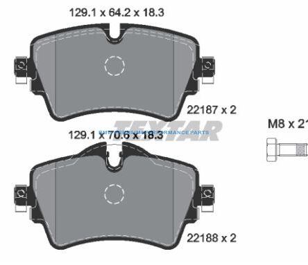 TEXTAR Q+ KLOCKI HAMULCOWE PRZÓD BMW 2 F45 F46 X2 F39