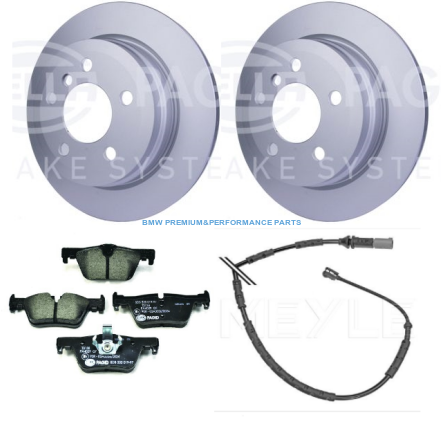 PAGID TARCZE I KLOCKI HAMULCOWE TYŁ BMW SERII 3 (F30, F80), 3 (F34), 3 (F31), 3 Van (F31), 4 (F32, F82)