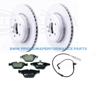 HELLA TARCZE I KLOCKI HAMULCOWE PRZÓD BMW SERII  5 (E60), 5 (E61), 6 (E63), 6 (E64)