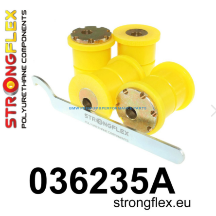 STRONGFLEX ZESTAW NIECENTRYCZNYCH TULEI WAHACZY TYLNYCH SPORT BMW SERIA 5, 6, 7