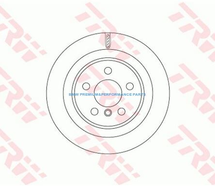 TRW TARCZE HAMULCOWE BMW 2 F45 F46 X1 F48 X2 F39 TYŁ 300X20MM