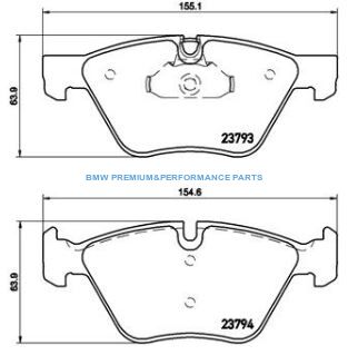 BREMBO XTRA KLOCKI HAMULCOWE CERAMICZNE PRZÓD BMW 5 E60 E61 