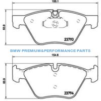 BREMBO XTRA KLOCKI HAMULCOWE CERAMICZNE PRZÓD BMW 5 E60 E61 