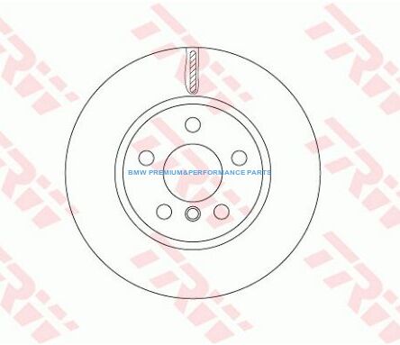TRW TARCZE HAMULCOWE BMW 2 F45 F46 PRZÓD 294X22MM