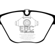 EBC BMW SERIA 1, 5, 6, 7 PRZÓD ZESTAW WYŚCIGOWYCH KLOCKÓW HAMULCOWYCH SERIA RP-X RACING - 3