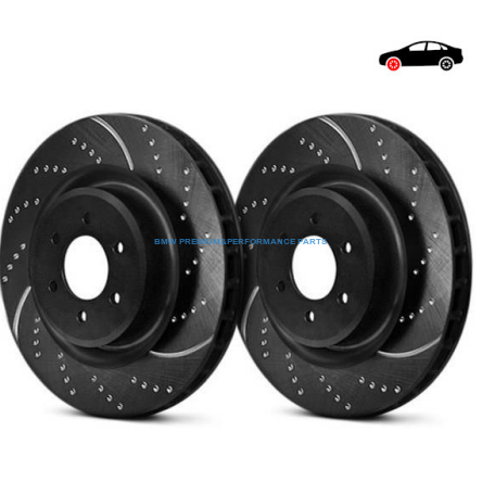 EBC BMW SERIA 1, 3, X1 TARCZE HAMULCOWE PRZÓD SPORTOWE NACINANE I NAWIERCANE  SERIA GD