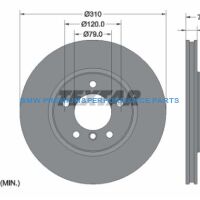 TEXTAR TARCZE HAMULCOWE PRO+ BMW 5 PRZÓD 310X24