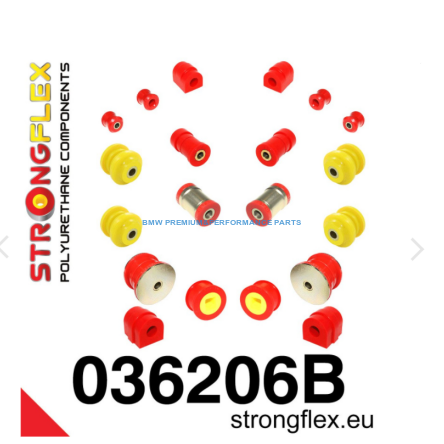 STRONGFLEX ZESTAW TULEI ZAWIESZENIA BMW SERIA 3