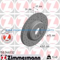 ZIMMERMANN BMW SERIA 5, 6 TARCZE HAMULCOWE TYŁ NAWIERCANE