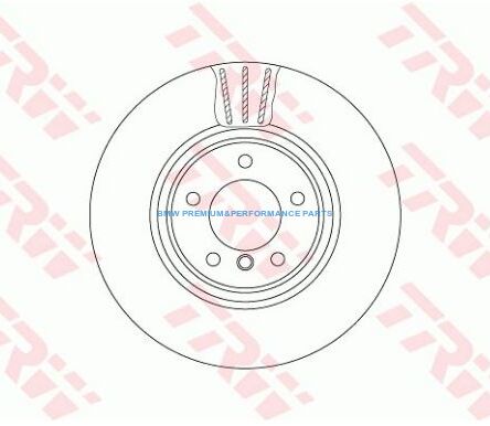 TRW TARCZE HAMULCOWE BMW 1 E82 E88 PRZÓD 338X26MM