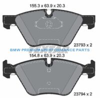 TEXTAR KLOCKI HAMULCOWE PRZÓD BMW 5 E60 E61 