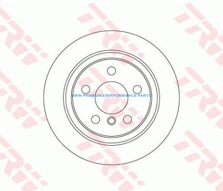 TRW TARCZE HAMULCOWE BMW 2 F45 F46 X1 F48 X2 F39 TYŁ 280X10MM
