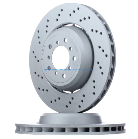 OE BMW SERIA 3 Z4 TARCZA HAMULCOWA PRZÓD NAWIERCANA LEWA