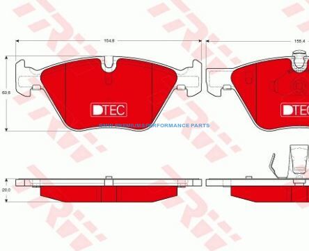 TRW KLOCKI HAMULCOWE CERAMICZNE PRZÓD BMW 5 E60 E61 