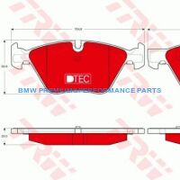 TRW KLOCKI HAMULCOWE CERAMICZNE PRZÓD BMW 5 E60 E61 