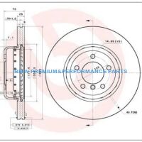 BREMBO TARCZE HAMULCOWE BMW 1 E82 E88 PRZÓD 338X26MM