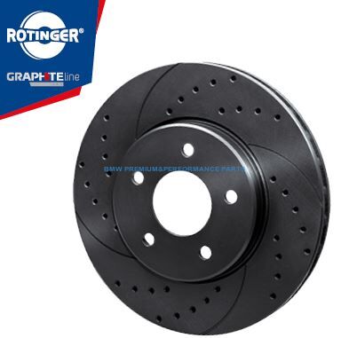 ROTINGER BMW SERIA 1, 2, 3, 4, X1 TARCZE HAMULCOWE PRZÓD SPORTOWE NACINANE I NAWIERCANE