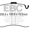 EBC KLOCKI PRZÓD BMW SERIA X5, X6 BLUESTUFF - 2