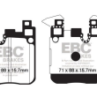 EBC KLOCKI TYŁ BMW SERIA 1, 2, 3, 4 BLUESTUFF - 2