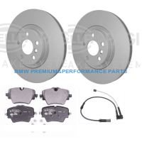 HELLA TARCZE I KLOCKI HAMULCOWE PRZÓD BMW SERII 1 (F40), 2 (F45), 2 (F44), 2 (F46), 2 (F46), X2 (F39)