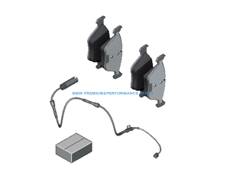 OE BMW KOMPLET KLOCKÓW HAMULCOWYCH Z CZUJNIKIEM PRZÓD BMW SERIA X5 F15 X6 F16