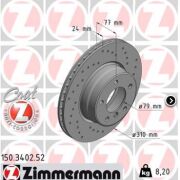 ZIMMERMANN BMW SERIA 5 TARCZE HAMULCOWE PRZÓD NACINANE