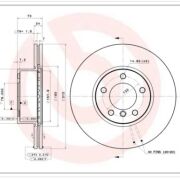 BREMBO TARCZE HAMULCOWE BMW 1 2 3 4 X1 PRZÓD 312X24MM