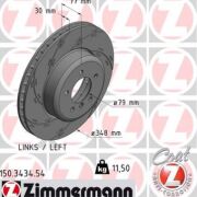 ZIMMERMANN BMW SERIA 5, 6 TARCZE HAMULCOWE PRZÓD SPORTOWE NACINANE I NAWIERCANE