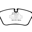 EBC PRZÓD BMW SERIA 3, Z3, Z4 ZESTAW WYŚCIGOWYCH KLOCKÓW HAMULCOWYCH SERIA RP-1 RACING - 3