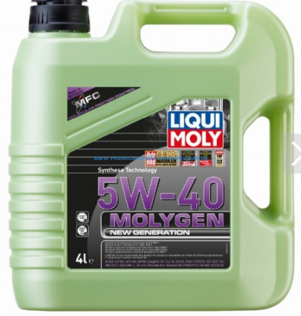 OLEJ SILNIKOWY LIQUI MOLY 5W40 MOLYGEN 4L 