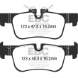 EBC KLOCKI TYŁ BMW SERIA 1, 2, X1, X2 YELLOWSTUFF - 2